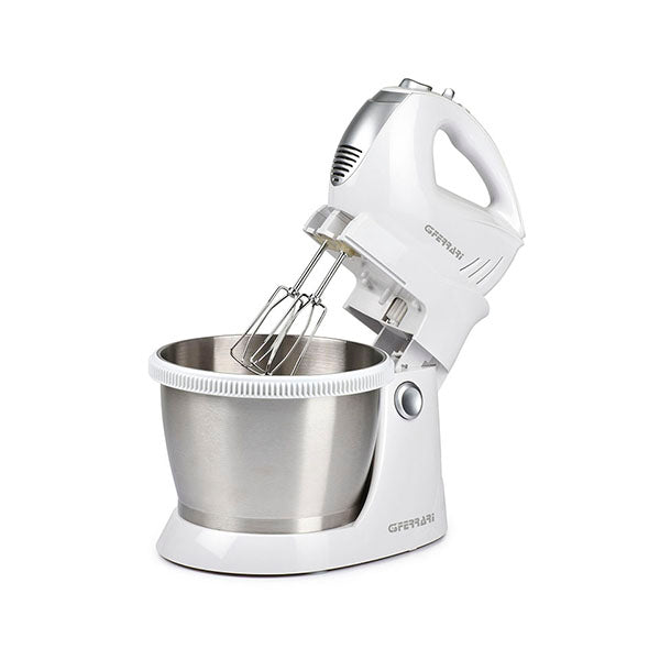 G3FERRARI Kitchen & Dining White / Brand New / 1 Year G3Ferrari G20058, Bravomix Kit Hand Mixer with Stainless Steel Bowl