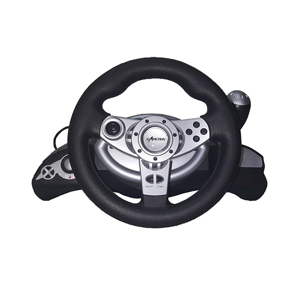 Gamemon Electronics Accessories Black / Brand New Gamemon Wired Steering Wheel for PS2/PS3/PC – FT38D3
