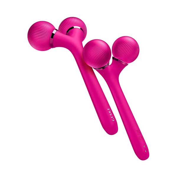 Geske Personal Care Magenta / Brand New / 1 Year GESKE, Derma Roller Sonic Facial and Body Roller, 4 in 1 - GESKE000041