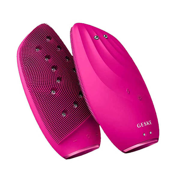 Geske Personal Care Magenta / Brand New GESKE, Facial Cleansing Sonic Thermo Facial Brush & Face-Lifter, 8 in 1 - GESKE000006
