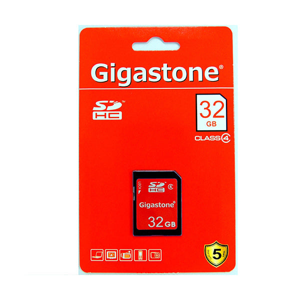Gigastone Electronics Accessories Red / Brand New Gigastone Memory SD 32 GB with Adapter Class 4 - M140D