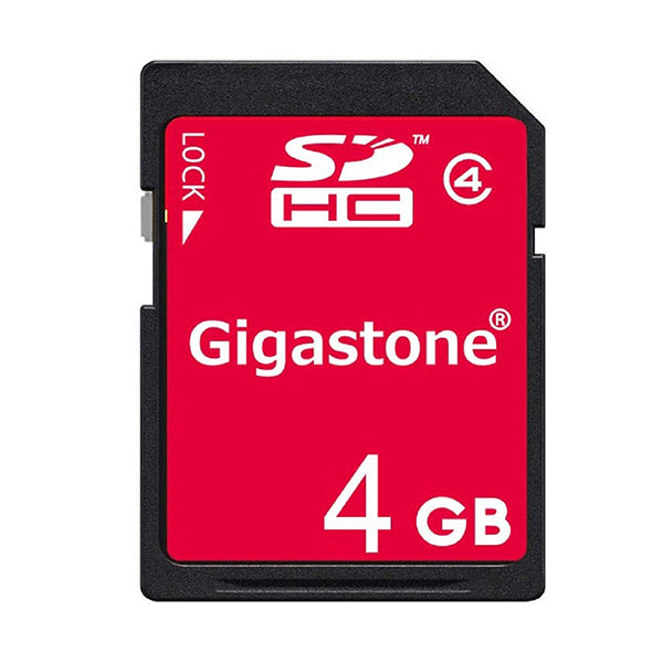 Gigastone Electronics Accessories Black / Brand New Gigastone Memory SDHC 4GB CLASS 4 - M139A