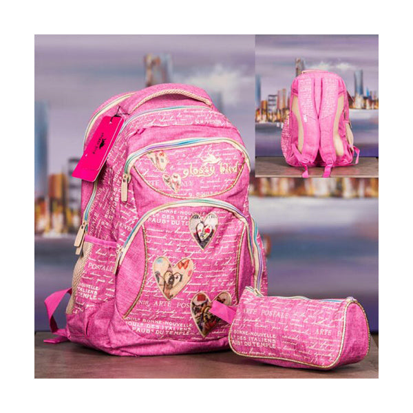 Glossy Bird Backpacks Rose / Brand New Cool Glossy Bird, School Bag