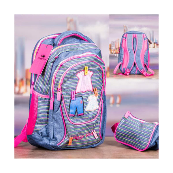 Glossy Bird Backpacks Blue / Brand New Glossy Bird, School Bag 87116