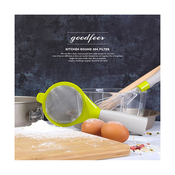 GoodFeer Kitchen & Dining Green / Brand New GoodFeer, Kitchen Tools, Fine Mesh Flour Sifter - 91354-6