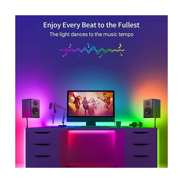 Govee RGBIC LED Strip Lights, 16.4ft Smart LED Lights for Bedroom,  Bluetooth LED