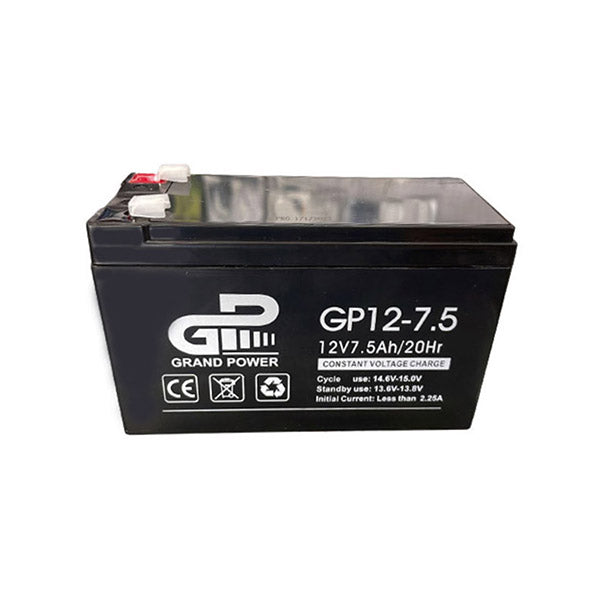 GP Electronics Accessories Black / Brand New GP Ups Battery 12V/7.5A