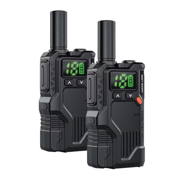 Green Lion Communications Green Lion GPX600 Walkie Talkie, with 16 Analog Channels, Clear Phosphor Display, 8-Level Volume Control, 2-4km Transmit Range, 4-5 Days Working Time
