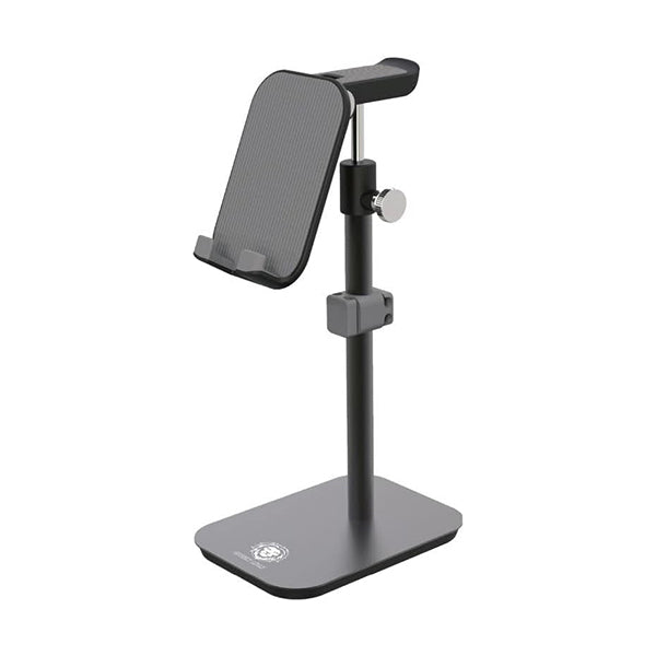 Green Lion Communications Black / Brand New Green Lion, Multi Holder, Support: Up to 11" Cellphone/Tablet, Height Adjustment, Angle Adjustment: 23-25 Degree, Mobile & Head Phone, Aluminum Alloy, Tilt Adjustment, Stable & Durable