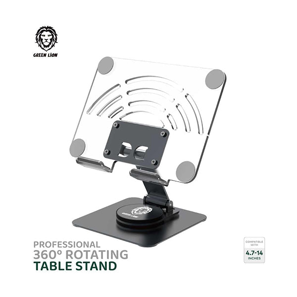 Green Lion Electronics Accessories Transparent / Brand New Green Lion, Professional 360 Rotating Table Stand