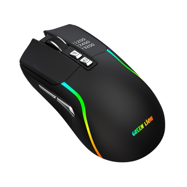 Green Lion Electronics Accessories Black / Brand New Green Lion Rechargeable Gaming Mouse, GNRM5RGMSEBK