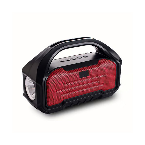 HAY-POWER Audio Red / Brand New Hay-power Rechargeable Bluetooth Speaker with LED Torch/Mobile Phone Bracket - SY-948