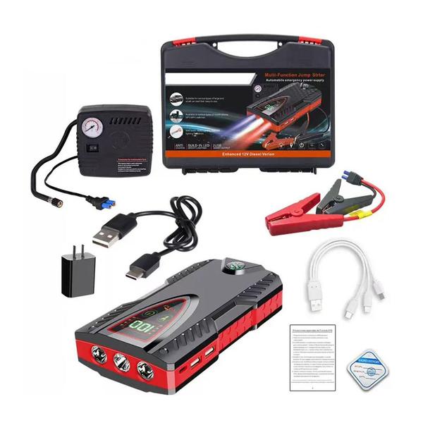 HAY-POWER Vehicle Parts & Accessories Hay-power Car Jump Starter & Wheel Pump 99800mAh - JX30