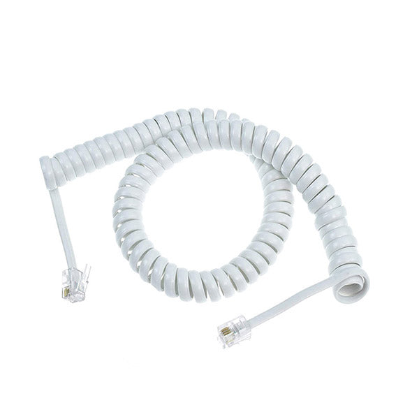 Hay-Tech Communications White / Brand New Telephone Handset Coil Line Cable CB40