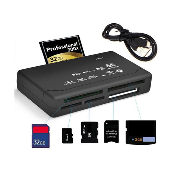 Hay-Tech Electronics Accessories Black / Brand New Hay-tech All-In-1 Memory Card Reader USB 2.0