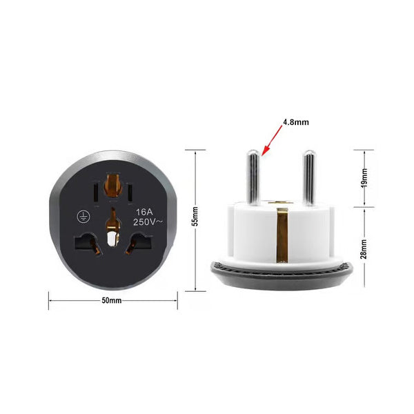 Universal European Plug Socket Travel EU Adapter P2 Price in Lebanon ...