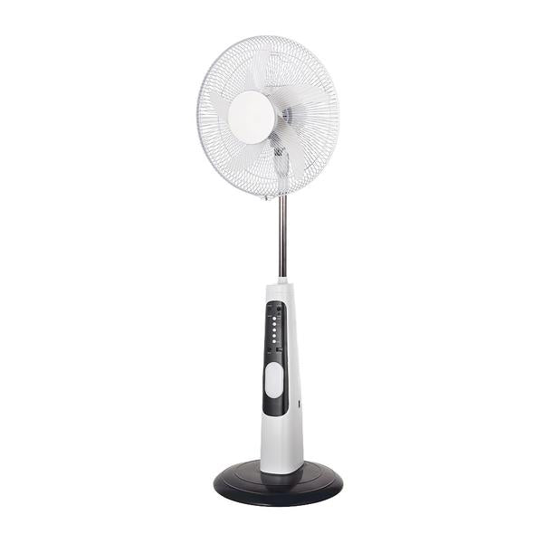 Hay-Tech Household Appliances 18-Inch Rechargeable 9 Wind Speed Stand Fan with LED Light and Remote Control Rechargeable KL-1938H
