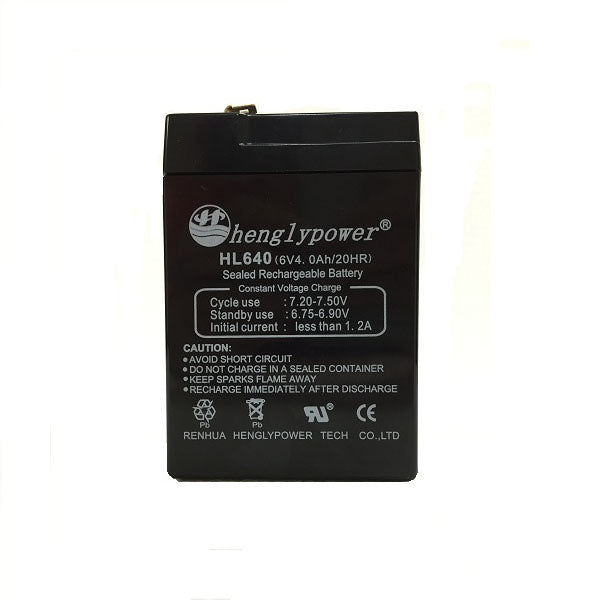Hengly Electronics Accessories Black / Brand New Hengly Sealed Lead-Acid Battery 6 Volts 4 Ah
