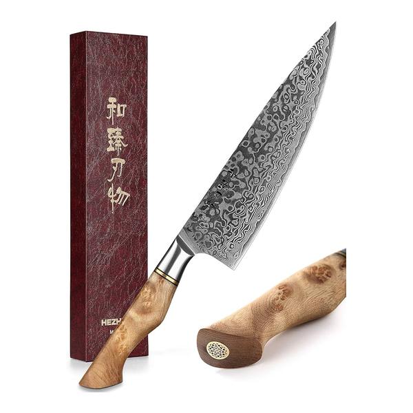 HEZHEN Kitchen & Dining HEZHEN Damascus Chef Knife 67 Layers Master Series 8.3-inch Kitchen Knife Tools Accessories Chef Knives
