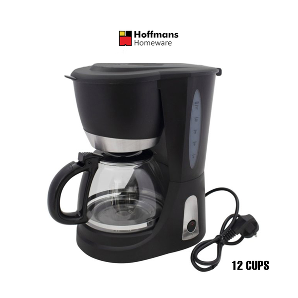 Hoffmans Kitchen & Dining Hoffmans HM-3009, Filter Coffee Machine with Glass Jug 625ml