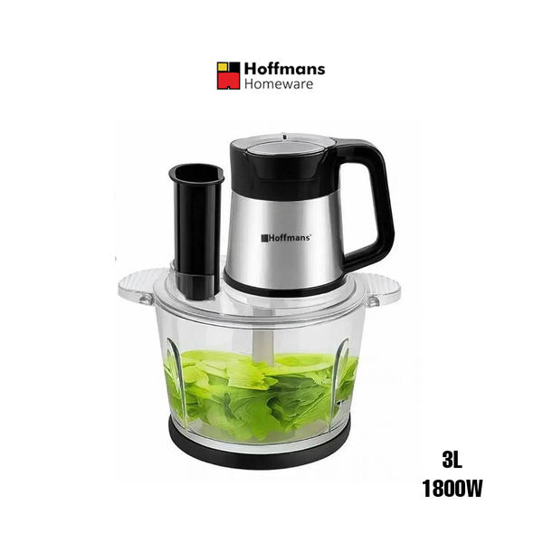 Hoffmans Kitchen & Dining Hoffmans HM-8857 3L 1800W Silver-Black Blender-Chopper