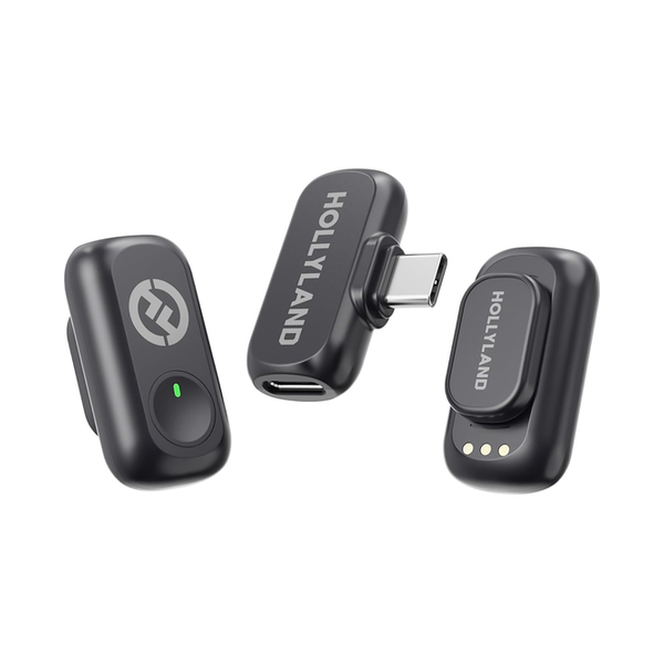 Hollyland Audio Black / Brand New Hollyland Lark A1 Wireless Microphone for iPhone & Android, 48kHz/24-bit Studio Audio, 3-Level Noise Cancellation, 200m Range, Magnetic Mini Mic for Video Recording & Live Streaming (2TX + USB-C RX)