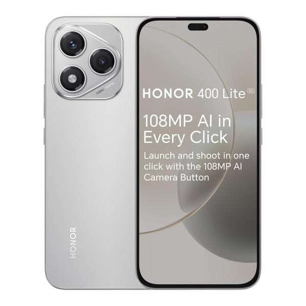 Honor Communications Velvet Grey / Brand New Honor 400 Lite 5G AI Phone 16GB/256GB (8GB Extended RAM) + 365 Days Screen Replacement Warranty