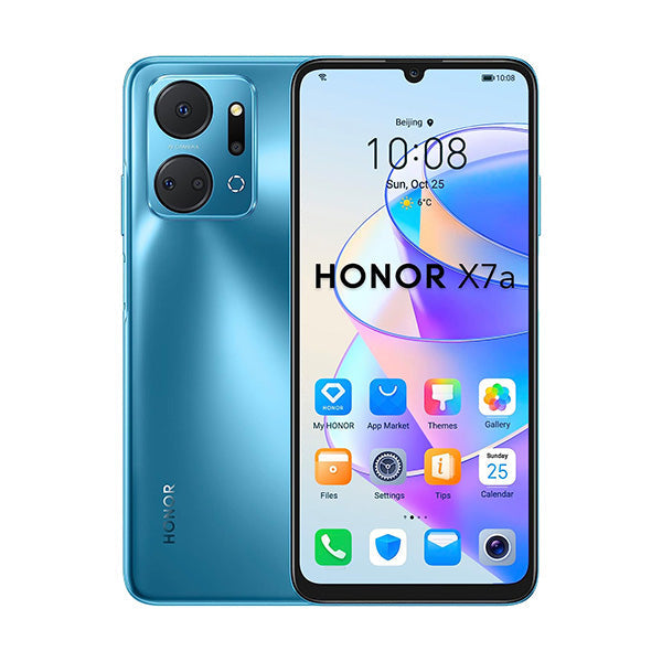 Honor Mobile Phone Ocean Blue / Brand New / 1 Year Honor X7a 6GB/128GB