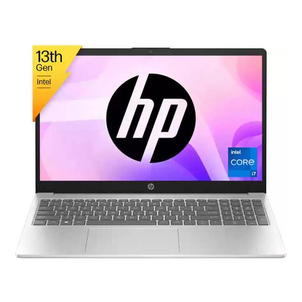 HP Computers Natural Silver / Brand New / 1 Year HP 15-FD0138NE Laptop, Core I7-1355U, 16GB DDR4/512GB NVMe, VGA MX570 2GB, 15.6" FHD, Backlit En/Ar Keyboard, 1 Year Official Warranty