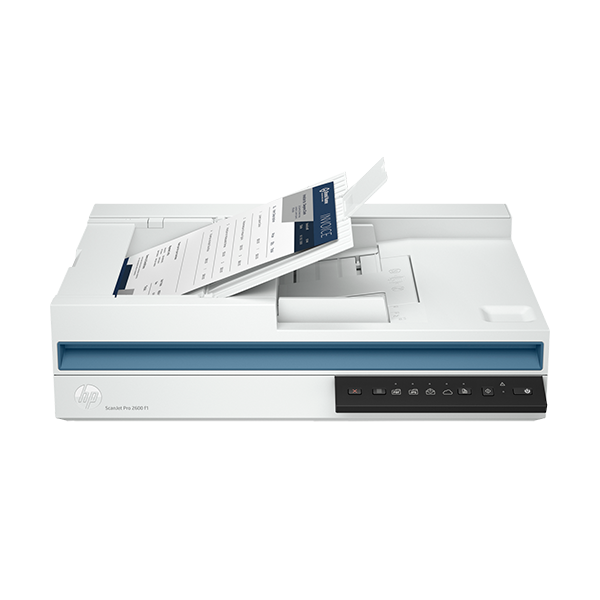 HP Print & Copy & Scan & Fax White / Brand New / 1 Year HP ScanJet Pro 2600 f1, Fast 2-Sided Scanning and Auto Document Feeder