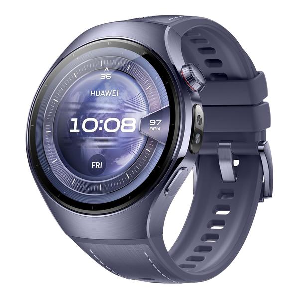 Huawei Jewelry Purple / Brand New / 1 Year Huawei Watch 5, 46mm Smart Watch, Multi-sensing X-TAP, Health MOT, Real-Time Fingertip Blood Oxygen, up to 11 Days Battery Life, iOS & Android, 1 Year Official Warranty