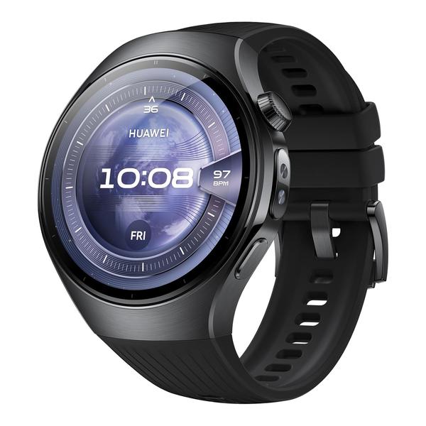 Huawei Jewelry Black / Brand New / 1 Year Huawei Watch 5, 46mm Smart Watch, Multi-sensing X-TAP, Health MOT, Real-Time Fingertip Blood Oxygen, up to 11 Days Battery Life, iOS & Android, 1 Year Official Warranty