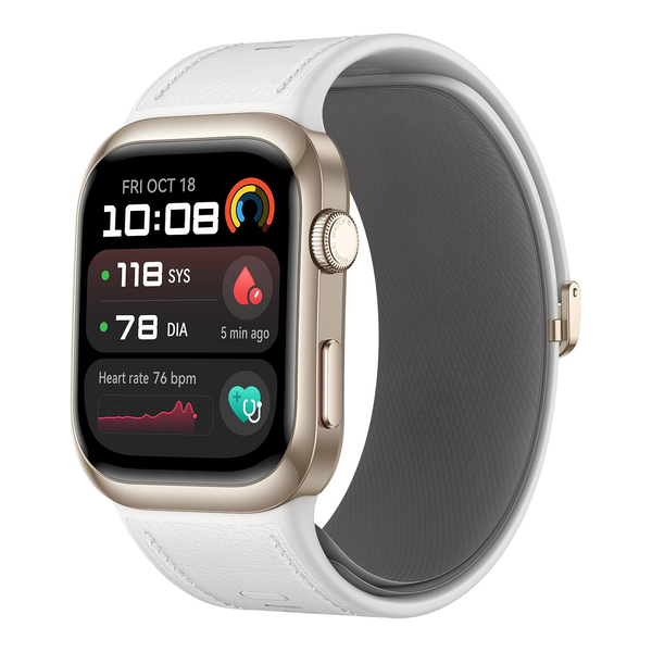 Huawei Jewelry White / Brand New / 1 Year Huawei Watch D2, Smartwatch for Men Women Ambulatory Blood Pressure Monitoring, ECG, Sleep Breathing Awareness, Medically Certified, SpO2, iOS& Android, up to 6 Days Battery Life, Bluetooth Calling