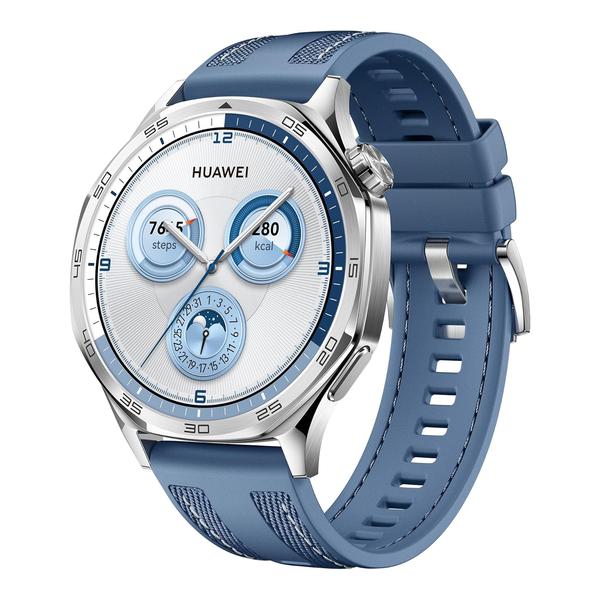 Huawei Jewelry Blue / Brand New / 1 Year HUAWEI WATCH GT5 46mm Smartwatch, upto14 Days Battery Life,Sharp-Edged Design, iOS & Android Compatible + 1 Year Official Warranty