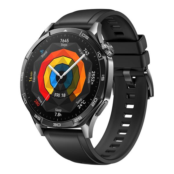 Huawei Jewelry Black / Brand New / 1 Year HUAWEI WATCH GT5 46mm Smartwatch, upto14 Days Battery Life,Sharp-Edged Design, iOS & Android Compatible + 1 Year Official Warranty