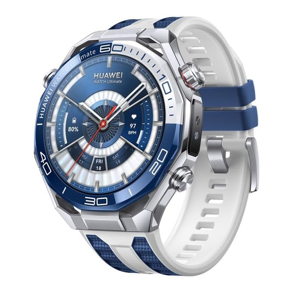 Huawei Jewelry Blue / Brand New / 1 Year HUAWEI Watch Ultimate 2 Smartwatch, GPS, Liquid Metal Zirconium, Diving up to 150 Meters, Sonar-Based Underwater Communication, Accurate Health Monitor, eSIM