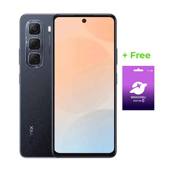 Infinix Communications Black / Brand New / 1 Year Infinix Hot 50 4G 12GB/256GB (6GB Extended RAM)+ Free Soulchill 840 + 84 Free Crystals Voucher + 120 Days Screen Replacement Warranty