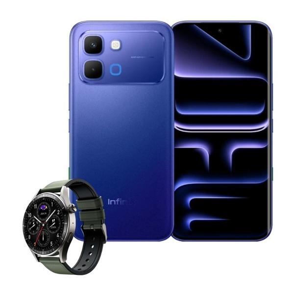 Infinix Communications Stellar Blue / Brand New / 1 Year Infinix Note Edge 16GB/256GB (8GB Extended RAM) + 120 Days Screen Replacement Warranty + 1 Year Warranty + Free Infinix XWATCH N4 Pro + Accessories