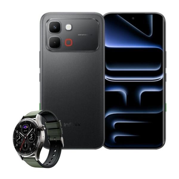 Infinix Communications Shadow Black / Brand New / 1 Year Infinix Note Edge 16GB/256GB (8GB Extended RAM) + 120 Days Screen Replacement Warranty + 1 Year Warranty + Free Infinix XWATCH N4 Pro + Accessories