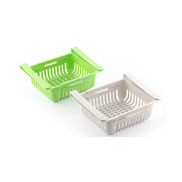 InnovaGoods Kitchen & Dining Brand New InnovaGoods Adjustable Fridge Organiser Friwer, Pack of 2 - V0103197