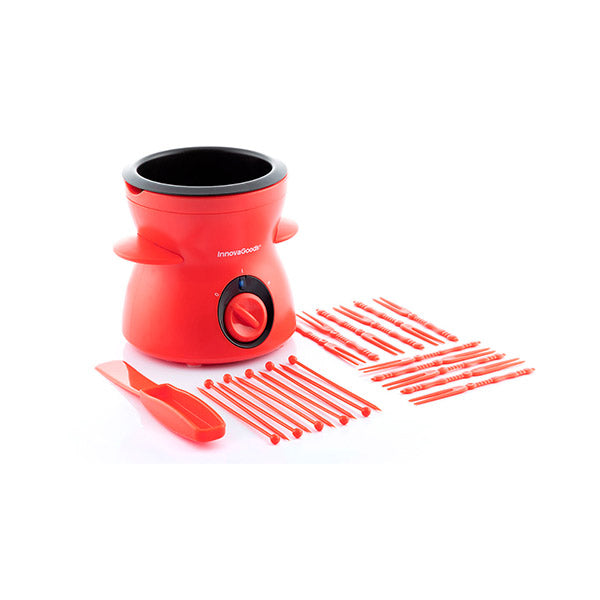 InnovaGoods Kitchen & Dining Red / Brand New InnovaGoods Chocolate Fondue with Accessories Fonlat - V0103360