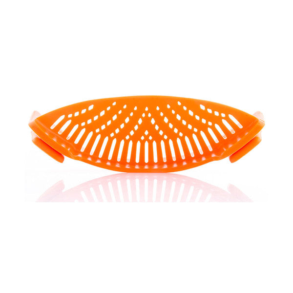 InnovaGoods Kitchen & Dining Orange / Brand New InnovaGoods Silicone Strainer Pastrainer - V0101201