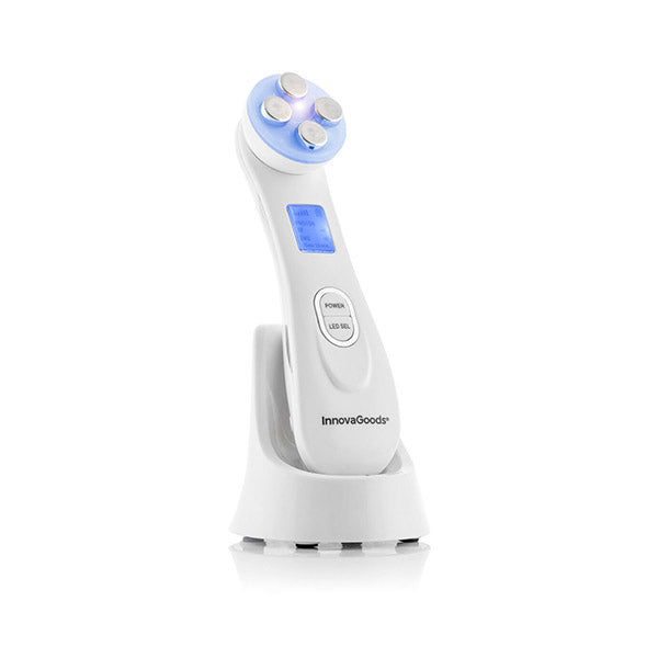 InnovaGoods Personal Care White / Brand New InnovaGoods Facial Massager with Radiofrequency, Phototherapy, and Electrostimulation Wace - V0103440