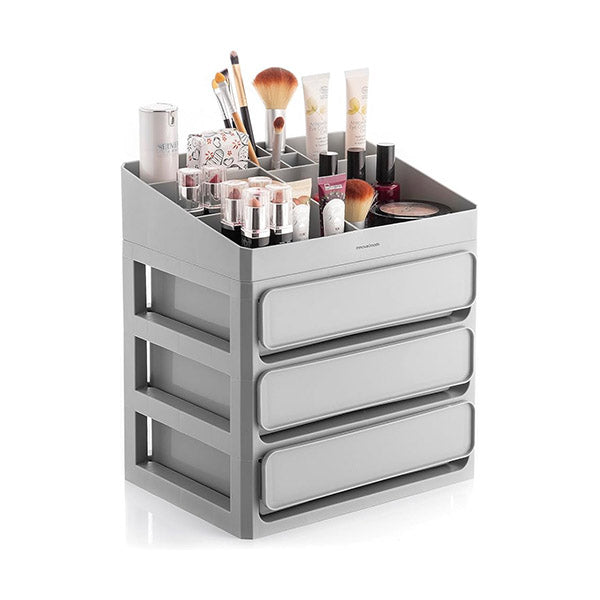 InnovaGoods Train Cases Grey / Brand New InnovaGoods Make-Up Organizer Makeser - V0103798