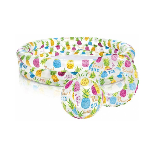 Intex Pool & Spa Brand New Intex Pineapple Splash Pool Set 1.32Mx28cm S21 59469