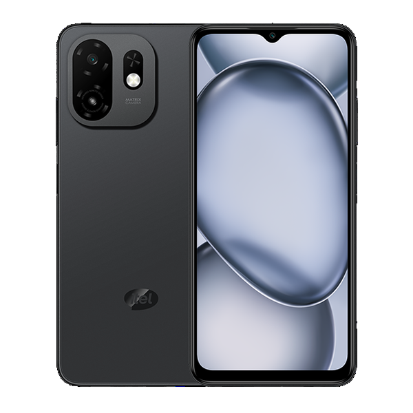 itel Communications Pure Black itel A100C 8GB/128GB (5GB Extended RAM) + 120 Days Screen Replacement Warranty