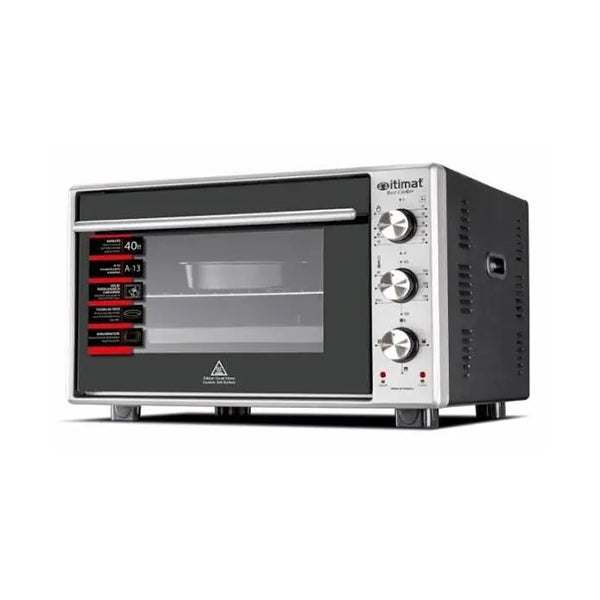 ITIMAT Kitchen & Dining Black/silver / Brand New / 1 Year ITIMAT I-08TTFLMG, Electric Convection Oven Double Glass 40 Liters