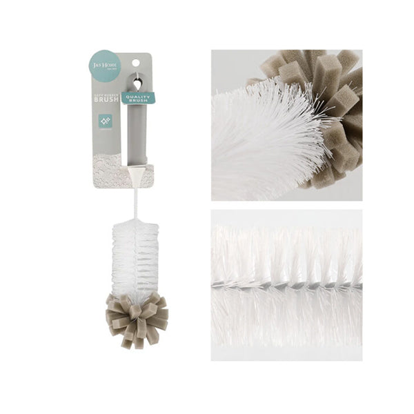 J&S Home Bathroom Accessories White / Brand New J&S Home, Cleaning Brush With Sponge PP Bristle, JS185281 - 98813