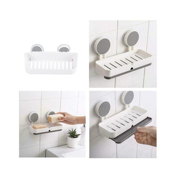 J&S Home Bathroom Accessories White / Brand New J&S Home, Soap Dish Storage Rack, JS185021 - 98773