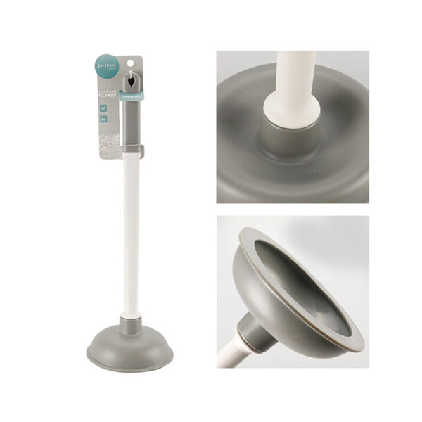 J&S Home Tools White / Brand New J&S Home, Plastic Toilet Plunger, JS185286 - 98811
